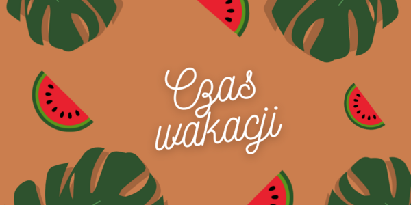 Pomarańczowy zielony lato wakacje monstera arbuz Post na Facebook.png